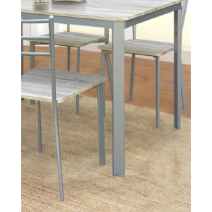 Table de cuisine et salle à manger + 4 chaises ATHENES gris et sonoma.