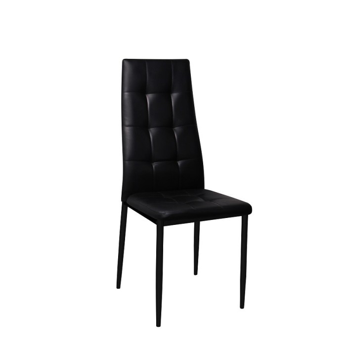 Chaises GEORGES coloris noir pour votre salle à manger ou votre cuisine. (lot de 4)