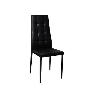 Chaises GEORGES coloris noir pour votre salle à manger ou votre cuisine. (lot de 4)