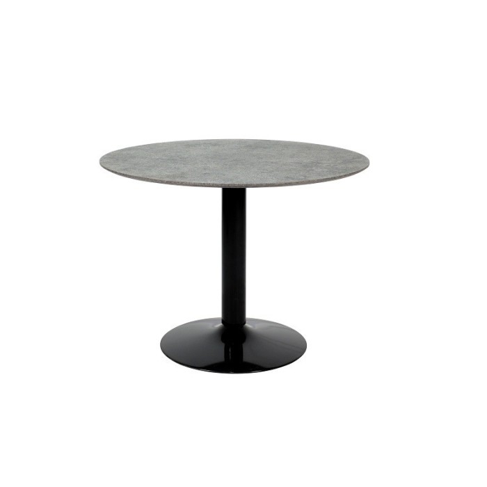 Table ronde avec pied central JOSUA. Magnifique design pour votre cuisine ou votre salle à manger.