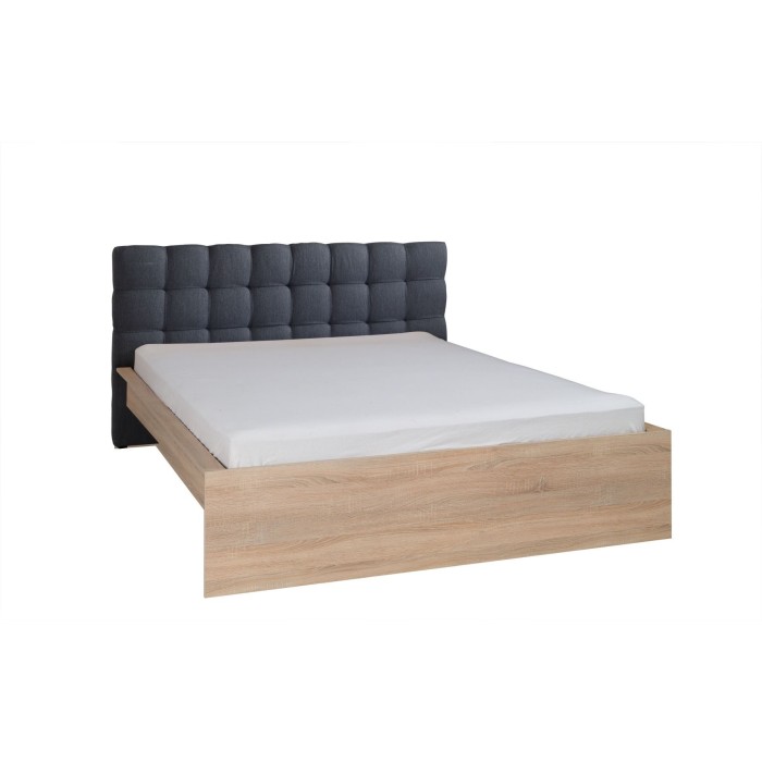 Ensemble pour chambre à coucher MAXIM. Lit adulte deux places 160x200 cm + tiroir + sommier + deux chevets