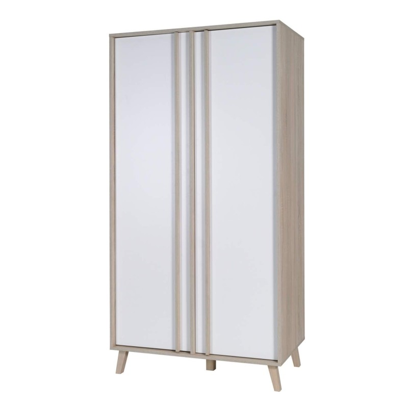 Armoire 2 portes de la collection MALMO. Meuble design type SCANDINAVE.