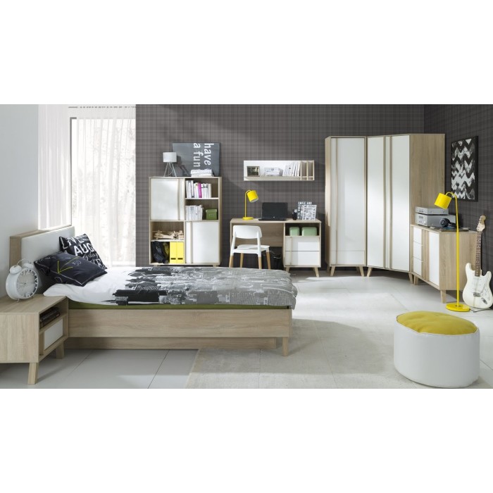 Chevet un tiroir la collection MALMO. Meuble design type SCANDINAVE.