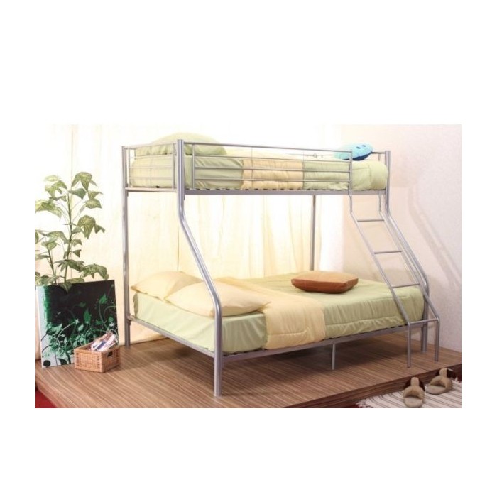 Lit superposé 3 places en métal collection NICOLAS. Idéal petit espace.