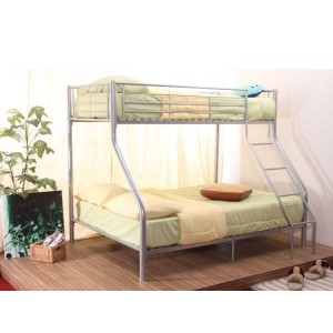 Lit superposé 3 places en métal collection NICOLAS. Idéal petit espace.
