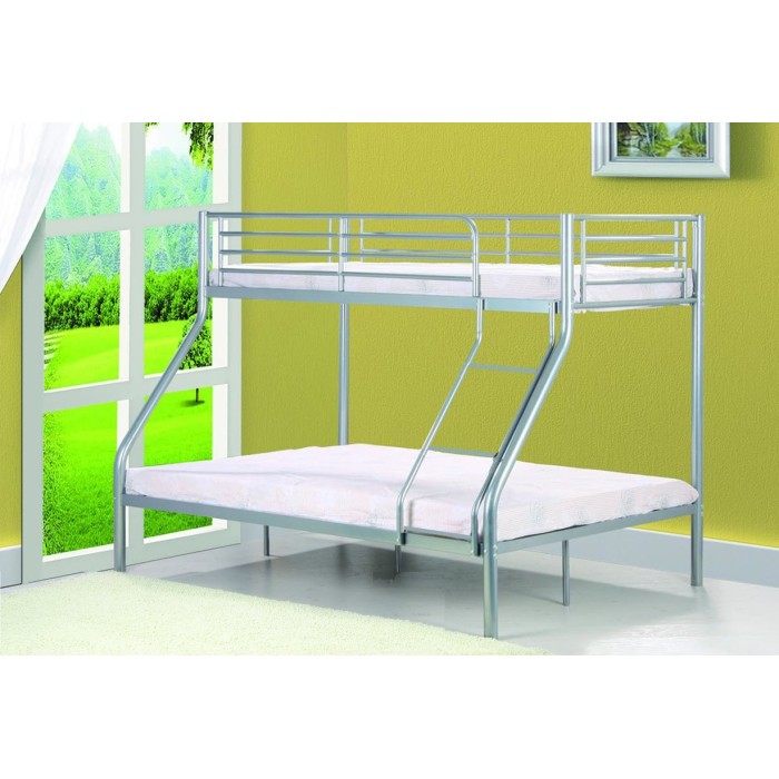 Lit superposé 3 places en métal collection NICOLAS. Idéal petit espace.