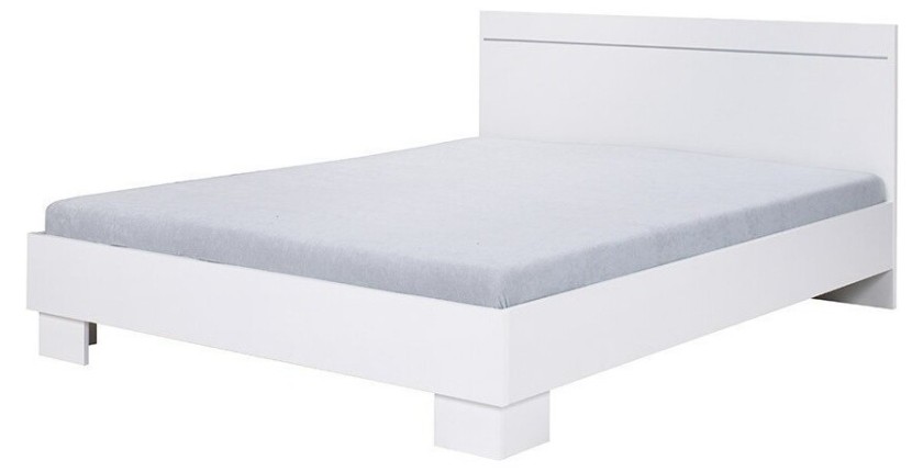 Lit adulte, deux places COMO. Couchage 160X200 cm avec sommier. Lit moderne et design pour chambre à coucher.