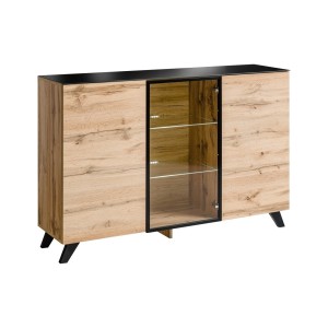 Buffet, bahut modèle TINO + LED. Meuble type scandinave. Enfilade design pour votre salon ou salle à manger.