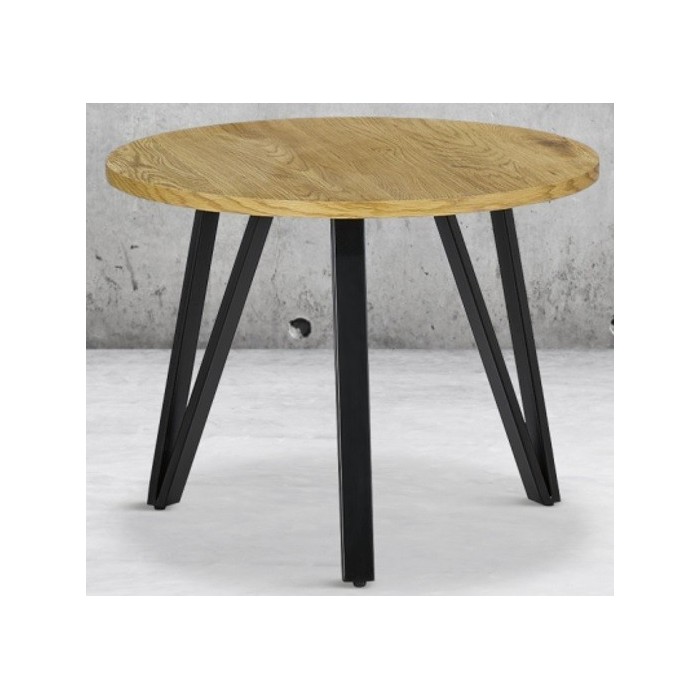 Table basse SANTIAGO en bois et pieds en métal. Idéal pour votre salon.