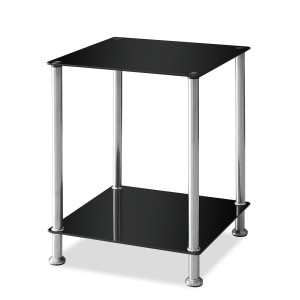 Table basse SAN DIEGO en verre et pieds en acier. Idéal pour votre salon.