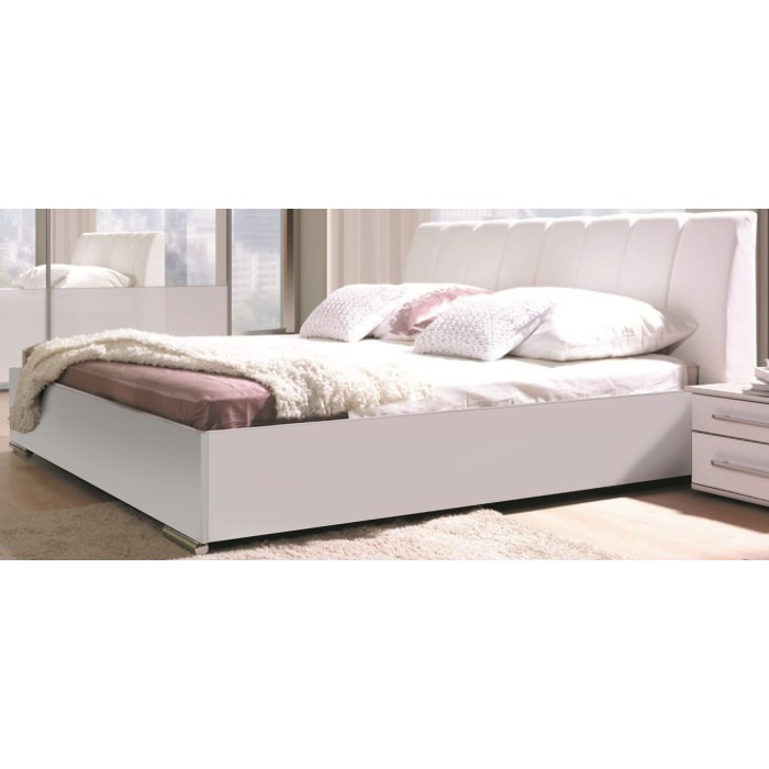 Lot de deux tables de chevet pour chambre à coucher. Collection VERONA. Coloris blanc