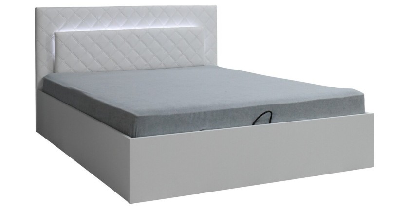 Lit PANAREA 160 x 200 cm avec option coffre et sommier