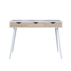 Bureau FLORIDA scandinave 3 tiroirs coloris blanc
