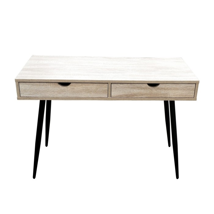 Bureau CALIFORNIA scandinave 2 tiroirs coloris bois