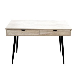 Bureau CALIFORNIA scandinave 2 tiroirs coloris bois