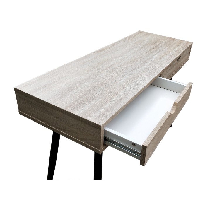Bureau CALIFORNIA scandinave 2 tiroirs coloris bois