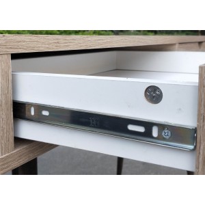 Bureau CALIFORNIA scandinave 2 tiroirs coloris bois