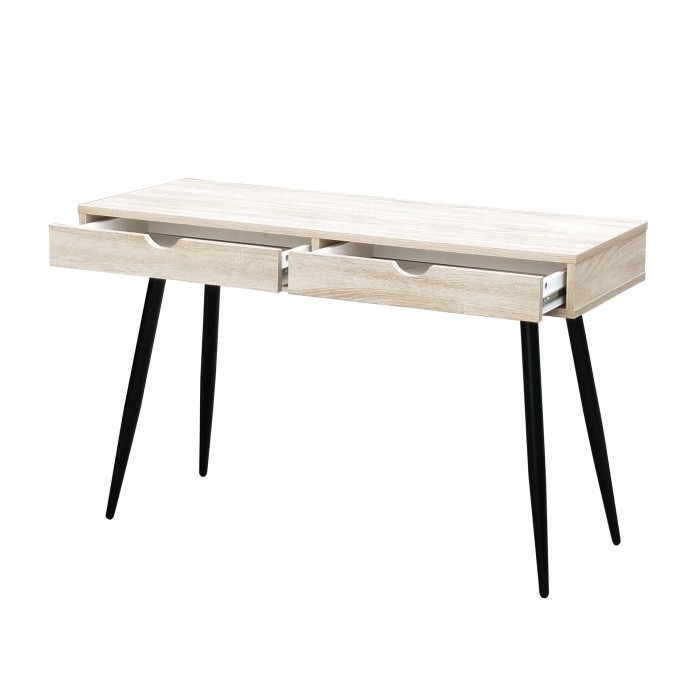 Bureau CALIFORNIA scandinave 2 tiroirs coloris bois
