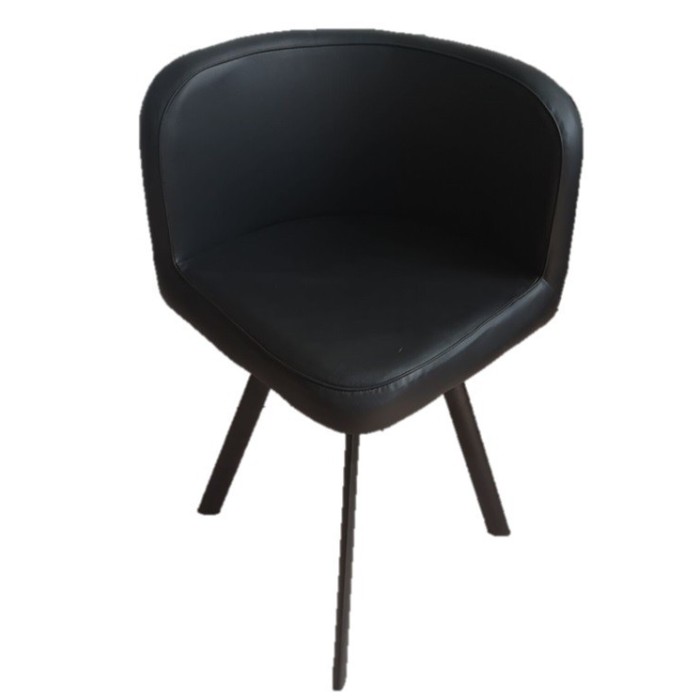 Ensemble CANNES table + 4 chaises noir. Idéal pour cuisine ou salle à manger.