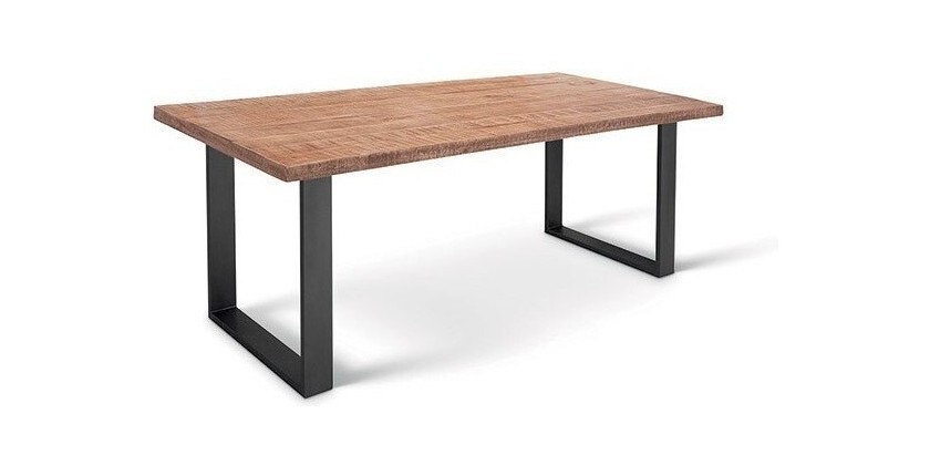 Table à manger design bois massif NIKO - Table rectangulaire