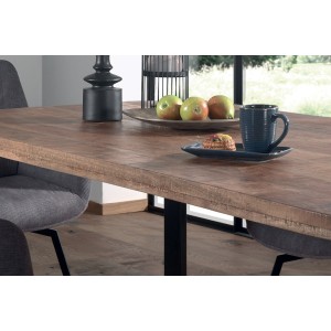 Table à manger design bois massif NIKO - Table rectangulaire