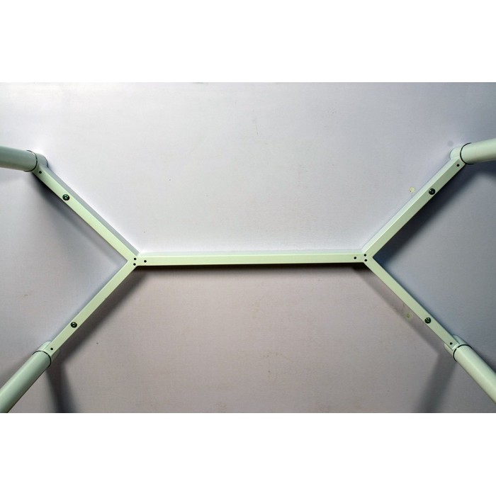 Table 160 x 90 Collection RENNES pieds métal et plateau blanc. Table design.