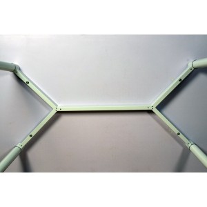 Table 160 x 90 Collection RENNES pieds métal et plateau blanc. Table design.