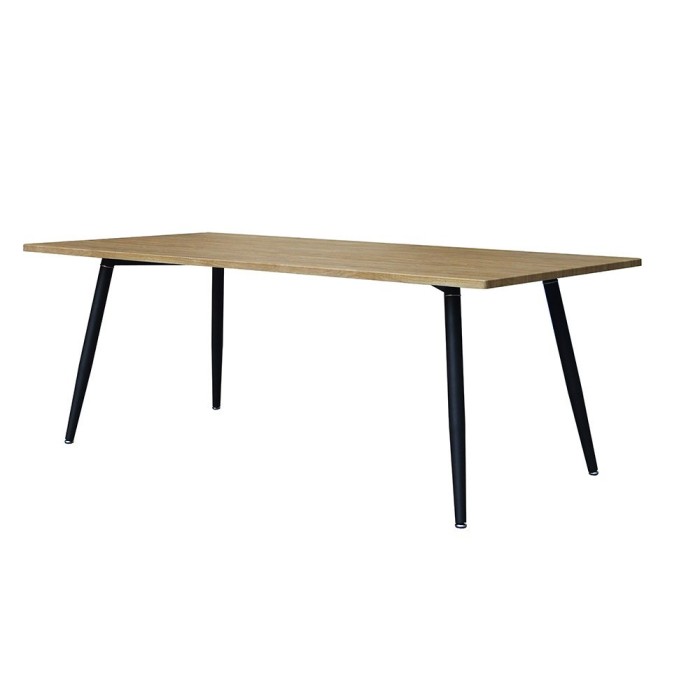 Table 160 x 90 Collection SILVA pieds métal et plateau effet bois. Table design.
