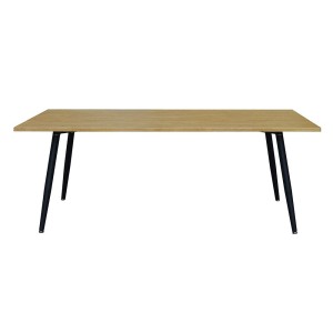 Table 200 x 100 Collection SILVA pieds métal et plateau effet bois. Table design.