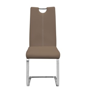 Chaises x2 design SOFI coloris Cappuccino pour votre salle à manger - Lot de 2