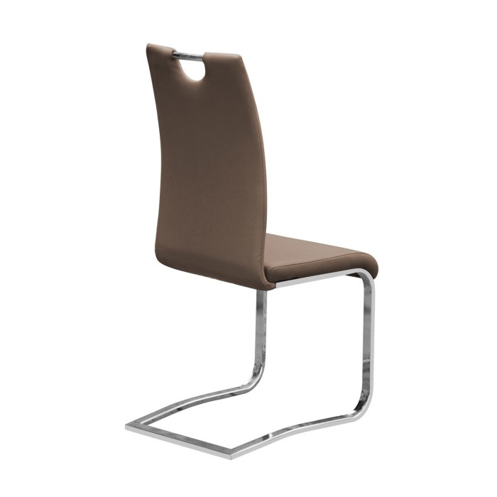 Chaises x2 design SOFI coloris Cappuccino pour votre salle à manger - Lot de 2