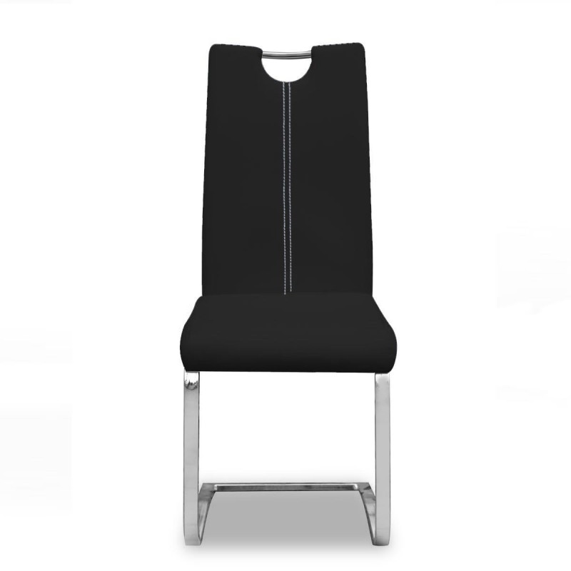 Chaises x2 design SOFI coloris noir pour votre salle à manger - Lot de 2