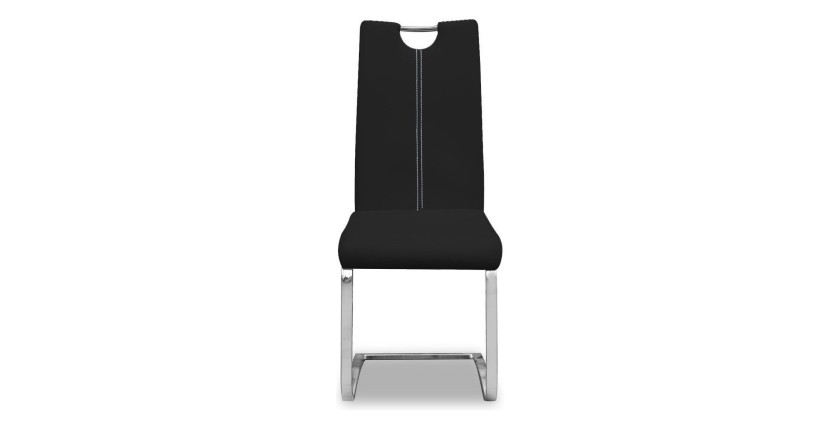 Chaises x2 design SOFI coloris noir pour votre salle à manger - Lot de 2