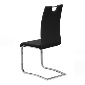 Chaises x2 design SOFI coloris noir pour votre salle à manger - Lot de 2