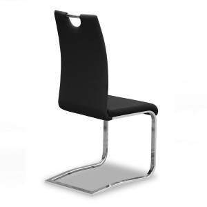 Chaises x2 design SOFI coloris noir pour votre salle à manger - Lot de 2
