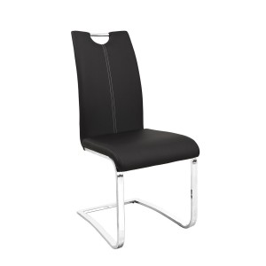 Chaises x2 design SOFI coloris noir pour votre salle à manger - Lot de 2