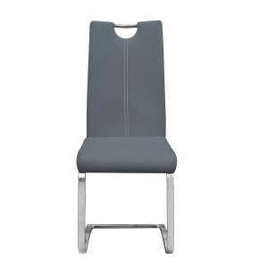 Chaises x2 design SOFI coloris gris pour votre salle à manger - Lot de 2