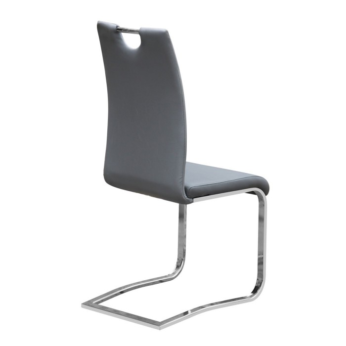 Chaises x2 design SOFI coloris gris pour votre salle à manger - Lot de 2