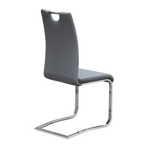 Chaises x2 design SOFI coloris gris pour votre salle à manger - Lot de 2