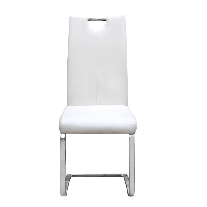 Chaises x2 design SOFI coloris blanc pour votre salle à manger - Lot de 2