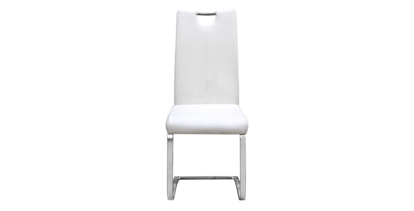 Chaises x2 design SOFI coloris blanc pour votre salle à manger - Lot de 2