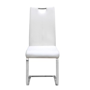 Chaises x2 design SOFI coloris blanc pour votre salle à manger - Lot de 2