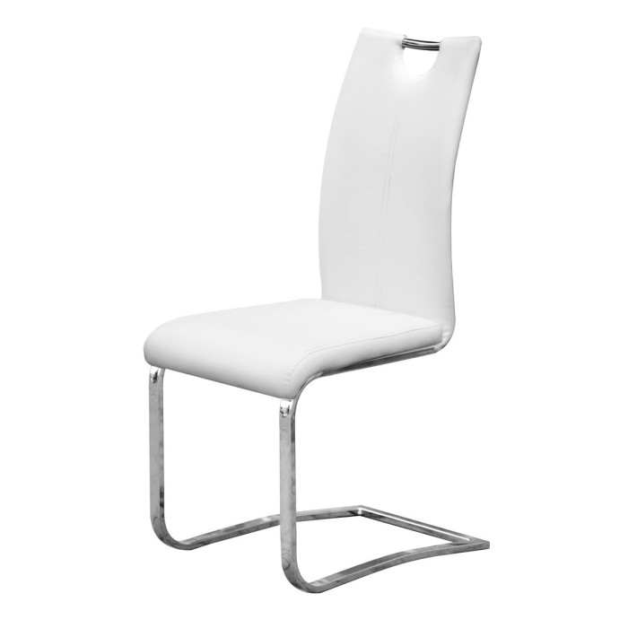 Chaises x2 design SOFI coloris blanc pour votre salle à manger - Lot de 2