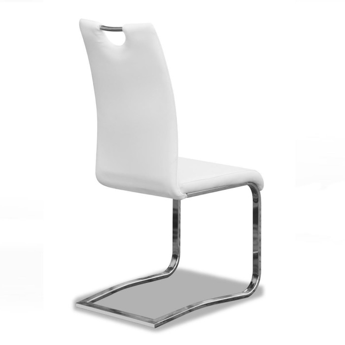 Chaises x2 design SOFI coloris blanc pour votre salle à manger - Lot de 2