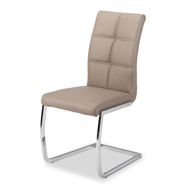 Chaises (x2) design EVY coloris Cappuccino pour votre salle à manger. (lot de 2)