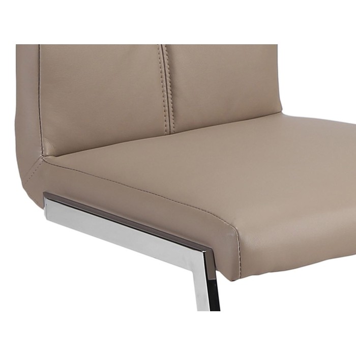 Chaises (x2) design EVY coloris Cappuccino pour votre salle à manger. (lot de 2)