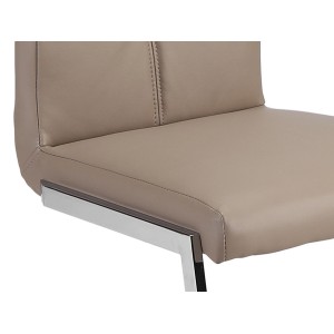 Chaises (x2) design EVY coloris Cappuccino pour votre salle à manger. (lot de 2)