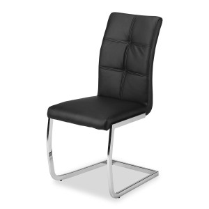 Chaises (x2) design EVY coloris Noir pour votre salle à manger. (lot de 2)