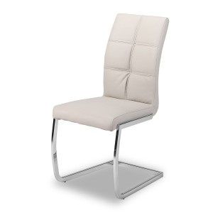 Chaises (x2) design EVY coloris Gris pour votre salle à manger. (lot de 2)