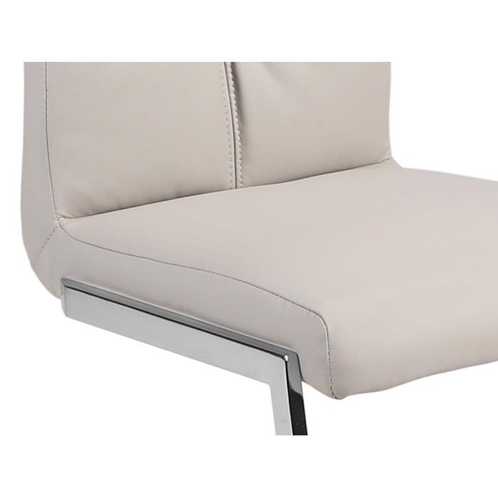 Chaises (x2) design EVY coloris Gris pour votre salle à manger. (lot de 2)